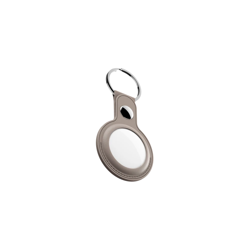 KeyBudz AirTag Keyring - skórzane etui ochronne do AirTag (Sandy Beige)