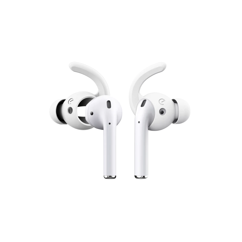 KeyBudz EarBuddyz Ultra - silikonowe nakładki do AirPods 1/2 (białe)