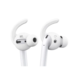 KeyBudz EarBuddyz Ultra - silikonowe nakładki do AirPods 1/2 (białe)