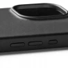 Mujjo Leather Case etui obudowa plecki skórzane iPhone 16 MagSafe czarne