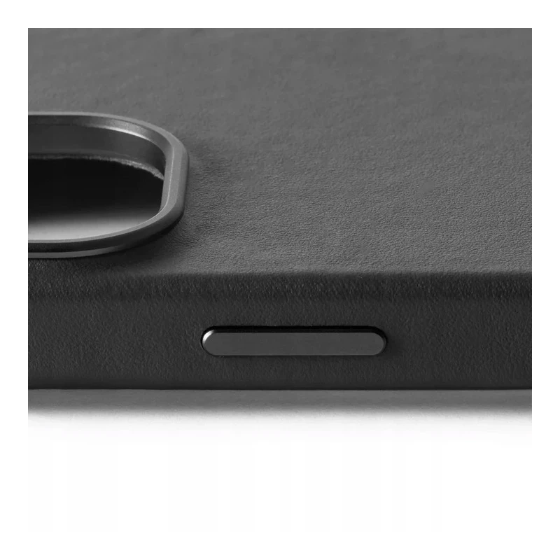 Mujjo Leather Case etui obudowa plecki skórzane iPhone 16 MagSafe czarne