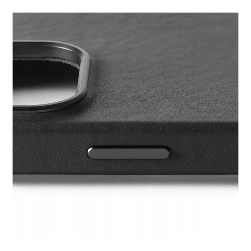 Mujjo Leather Case etui obudowa plecki skórzane iPhone 16 Pro MagSafe black