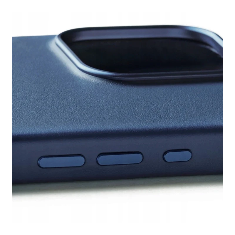 Mujjo Leather Case etui obudowa plecki skórzane iPhone 16 Pro Max MagSafe (monaco blue)