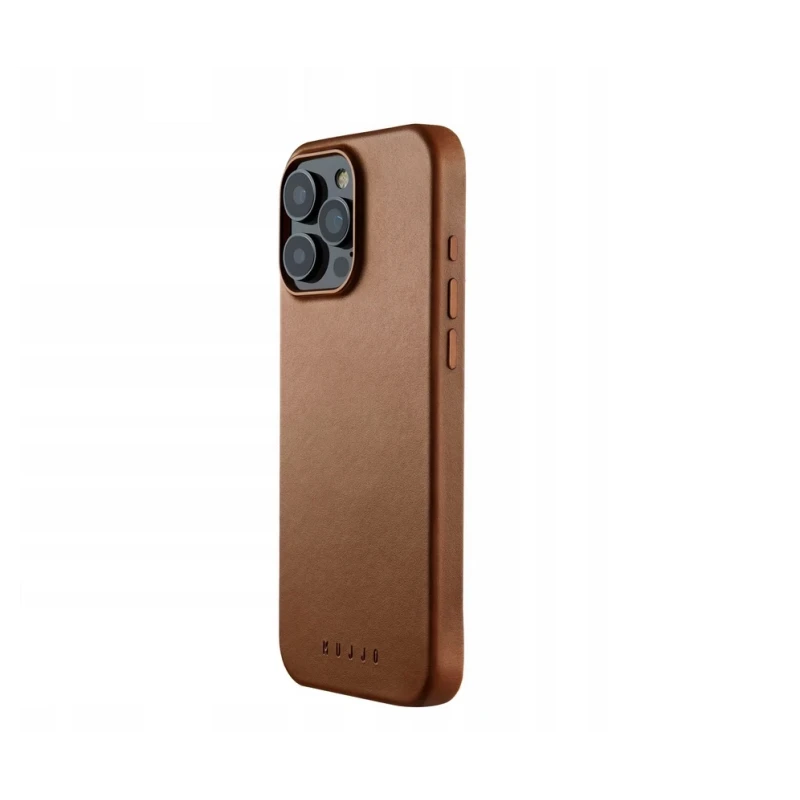 Mujjo Leather Case etui obudowa plecki skórzane iPhone 16 Pro Max MagSafe  (tan)