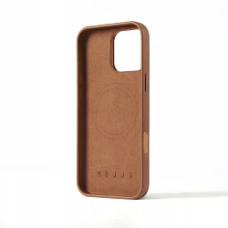 Mujjo Leather Case etui obudowa plecki skórzane iPhone 16 Pro Max MagSafe  (tan)