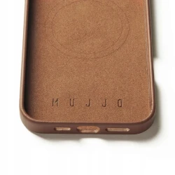 Mujjo Leather Case etui obudowa plecki skórzane iPhone 16 Pro Max MagSafe  (tan)