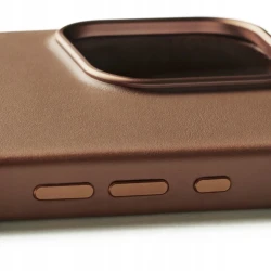 Mujjo Leather Case etui obudowa plecki skórzane iPhone 16 Pro Max MagSafe  (tan)