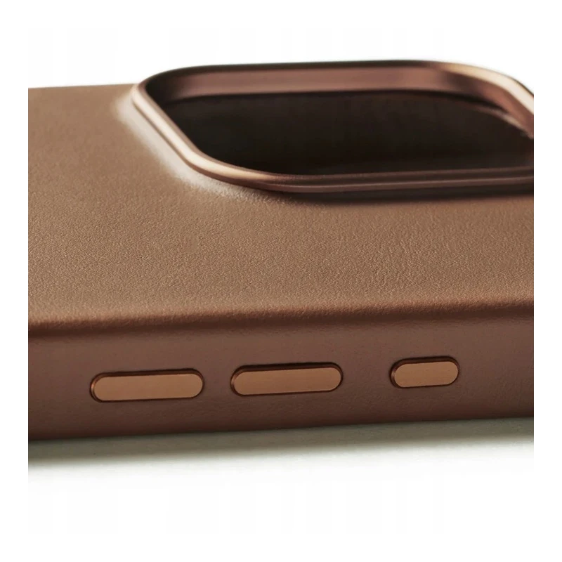 Mujjo Leather Case etui obudowa plecki skórzane iPhone 16 Pro Max MagSafe  (tan)
