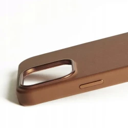 Mujjo Leather Case etui obudowa plecki skórzane iPhone 16 Pro Max MagSafe  (tan)
