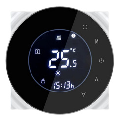 TUYA Gas / Water Boiler Thermostat Black Wi-Fi