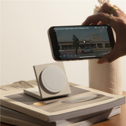 Native Union Rise Solo Qi2 wireless charger, sandstone