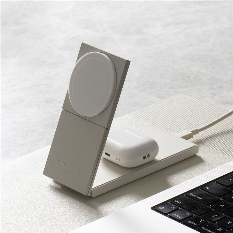 Native Union Rise 2w1 Qi2 szybka bezprzewodowa ładowarka 15W MagSafe