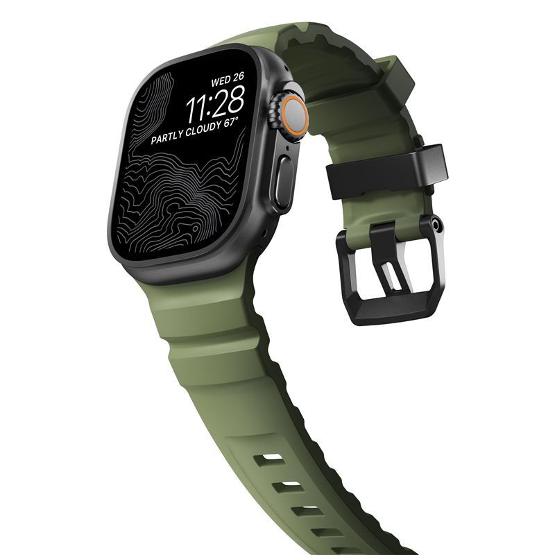 Nomad Rocky Point Band, black/forest - AW 49/45/44/42mm
