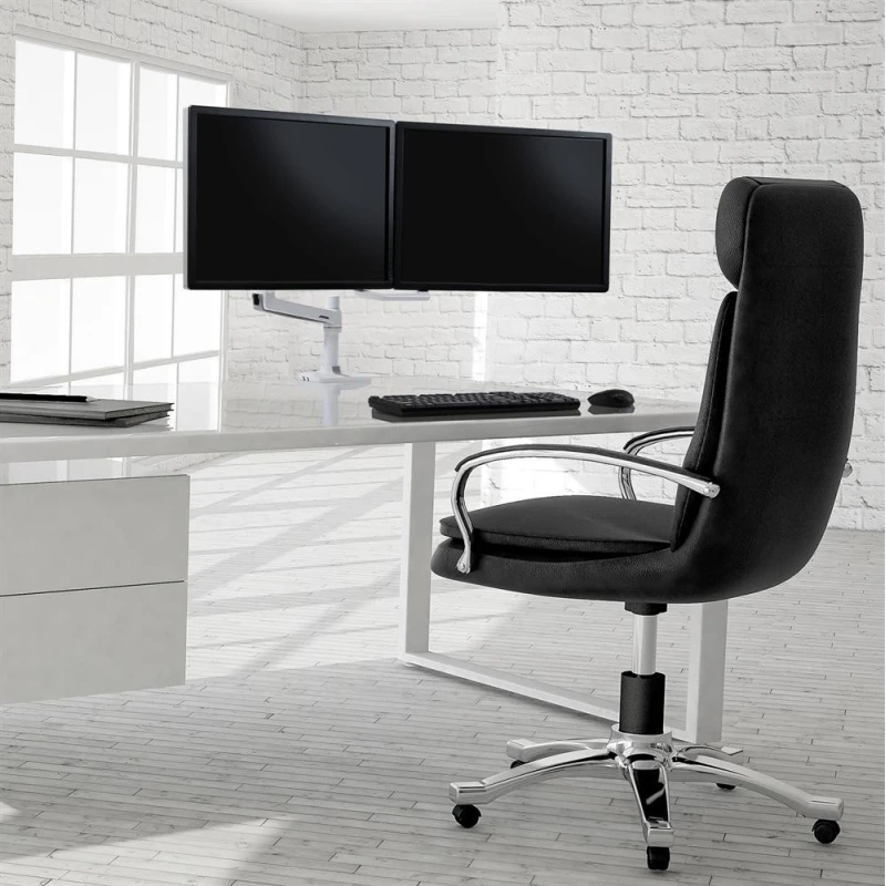Ergotron - LX Desk Dual Direct Arm - uchwyt biurkowy na dwa monitory (biały)