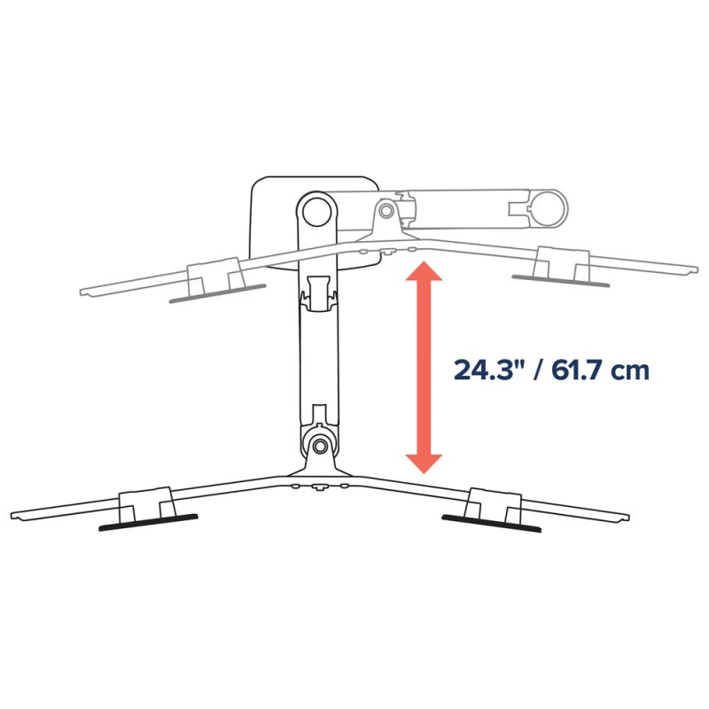 Ergotron - LX Desk Dual Direct Arm - uchwyt biurkowy na dwa monitory (biały)