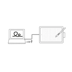 One by Wacom M tablet graficzny piórkowy CTL-672N zestaw z rysikiem LP-190K