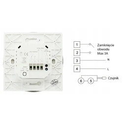 Tuya Gas / Water Boiler Thermostat Black Wi-Fi