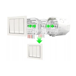 Przekaźnik Dopuszkowy 3-Kanałowy Wi-Fi Moes MS-104C Tuya