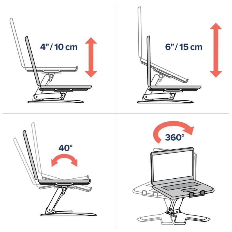 Ergotron - NEO-FLEX® Notebook Lift Stand - podstawka pod laptopa (czarna)