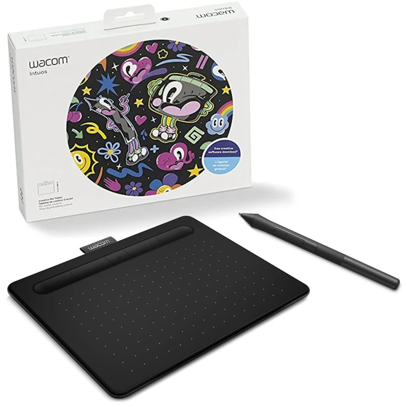 Wacom Intuos S - tablet piórkowy, czarny + 1 soft graficzny (do wyboru)