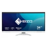 EIZO FlexScan EV3450XC-WT - monitor 34,1", 3440 x 1440 UWQHD, zakrzywiony, wbudowana kamera 21:9, (biały)