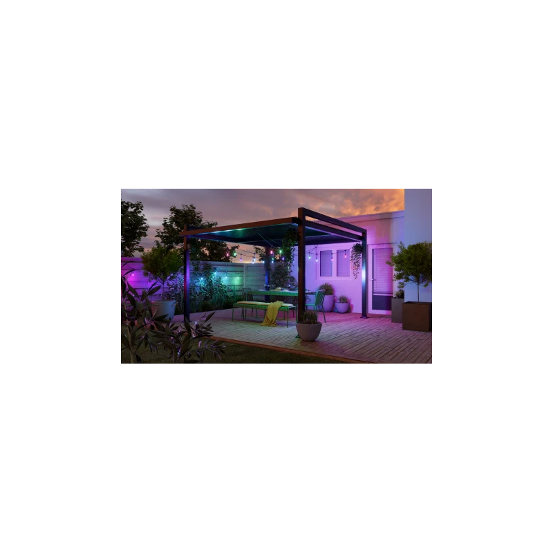 Nanoleaf Essentials Smart Multicolour Outdoor String Light Starter Kit - wielokolorowe lampki zewnętrzne 30 m, 55 Lm/żarówka, 27
