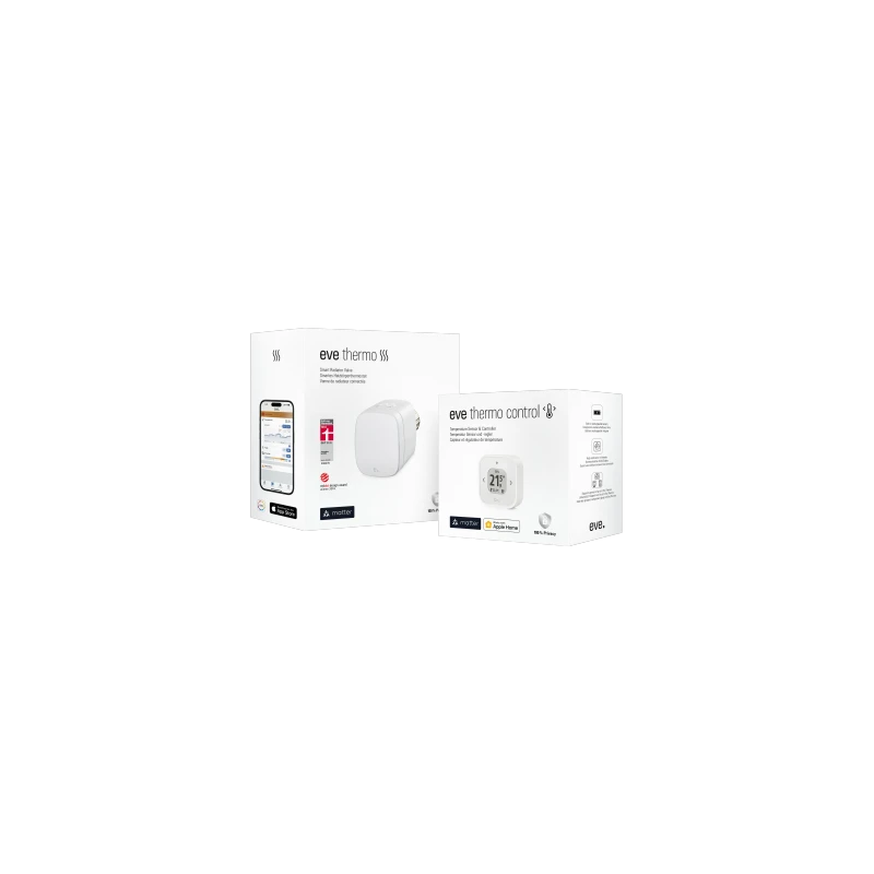 Eve Thermo Comfort Set - zestaw zawierający Eve Thermo oraz Eve Thermo Control (technologia Matter)