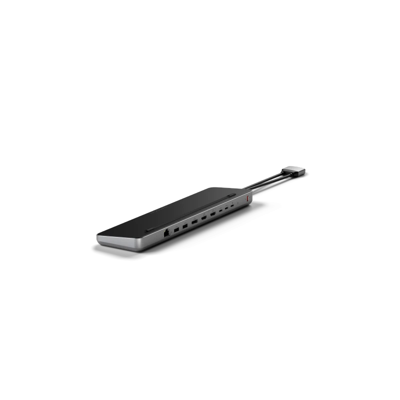 Satechi Dual Dock Stand - stacja dokująca do MacBook z podwójnym USB-C (USB-C PD 75W, 2x USB-C 5Gbps i 10 Gbps, 2x HDMI 2.0, 1x 
