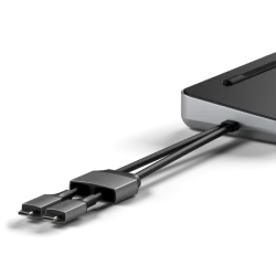 Satechi Dual Dock Stand - stacja dokująca do MacBook z podwójnym USB-C (USB-C PD 75W, 2x USB-C 5Gbps i 10 Gbps, 2x HDMI 2.0, 1x 