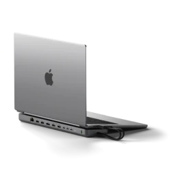 Satechi Dual Dock Stand - stacja dokująca do MacBook z podwójnym USB-C (USB-C PD 75W, 2x USB-C 5Gbps i 10 Gbps, 2x HDMI 2.0, 1x 