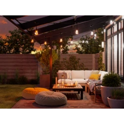 Nanoleaf Essentials Smart Multicolour Outdoor String Light Starter Kit - wielokolorowe lampki zewnętrzne 15 m, 55 Lm/żarówka, 27