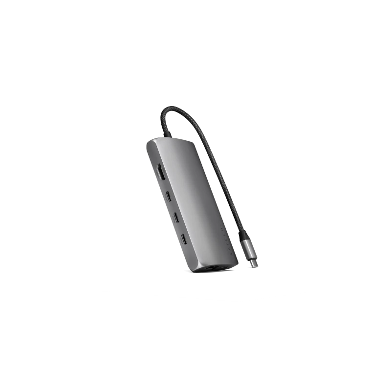 Satechi USB-C Multiport Adapter 8K - adapter USB-C (USB-C, HDMI, 3x USB 3.2 Gen 2 10Gbps, 1x USB 3.2 Gen 1 5Gbps, czytnik kart S