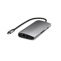 Satechi USB-C Multiport Adapter 8K - adapter USB-C (USB-C, HDMI, 3x USB 3.2 Gen 2 10Gbps, 1x USB 3.2 Gen 1 5Gbps, czytnik kart S