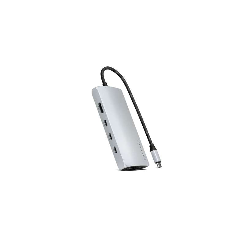 Satechi USB-C Multiport Adapter 8K - adapter USB-C (USB-C, HDMI, 3x USB 3.2 Gen 2 10Gbps, 1x USB 3.2 Gen 1 5Gbps, czytnik kart S