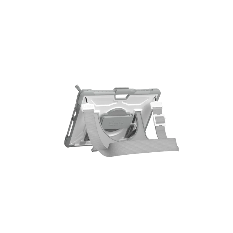 UAG Plasma - obudowa ochronna z wbudowaną podstawką oraz paskiem na ramię i dłoń do Microsoft Surface GO 1/2/3 (wersja OEM) (whi