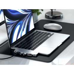 Satechi Pro Hub Slim - aluminiowy hub z podwójnym USB-C do MacBook (USB 4, HDMI, 2x USB-A, SD/microSD, USB-C) (silver)
