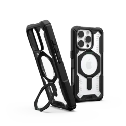 UAG Plasma XTE Magsafe - obudowa ochronna z podstawką do iPhone 16 Pro kompatybilna z MagSafe (black/clear)