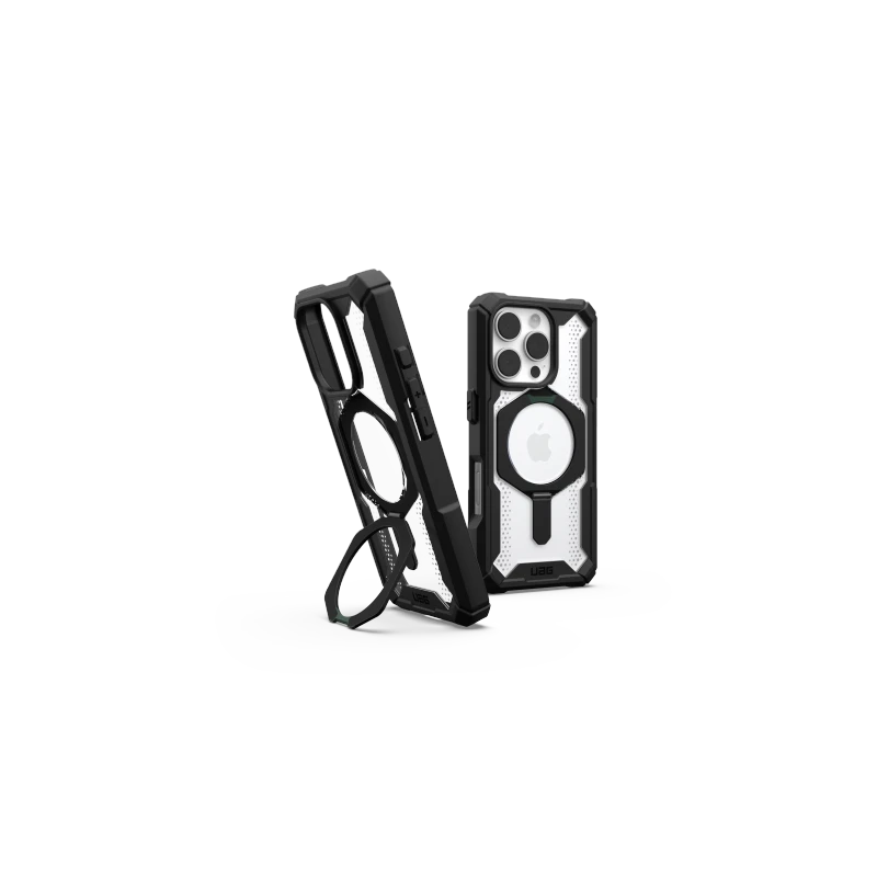 UAG Plasma XTE Magsafe - obudowa ochronna z podstawką do iPhone 16 Pro kompatybilna z MagSafe (black/clear)