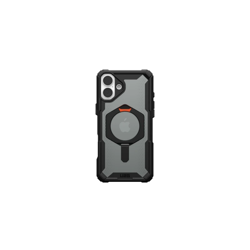 UAG Plasma XTE Magsafe - obudowa ochronna z podstawką do iPhone 16 Plus kompatybilna z MagSafe (black/orange)