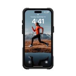 UAG Plasma XTE Magsafe - obudowa ochronna z podstawką do iPhone 16 Plus kompatybilna z MagSafe (black/orange)