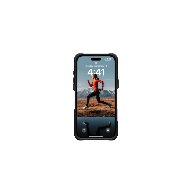 UAG Plasma XTE Magsafe - obudowa ochronna z podstawką do iPhone 16 Plus kompatybilna z MagSafe (black/orange)