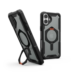 UAG Plasma XTE Magsafe - obudowa ochronna z podstawką do iPhone 16 Plus kompatybilna z MagSafe (black/orange)