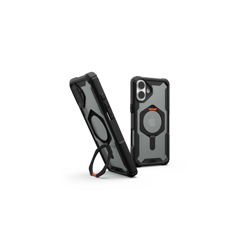 UAG Plasma XTE Magsafe - obudowa ochronna z podstawką do iPhone 16 Plus kompatybilna z MagSafe (black/orange)