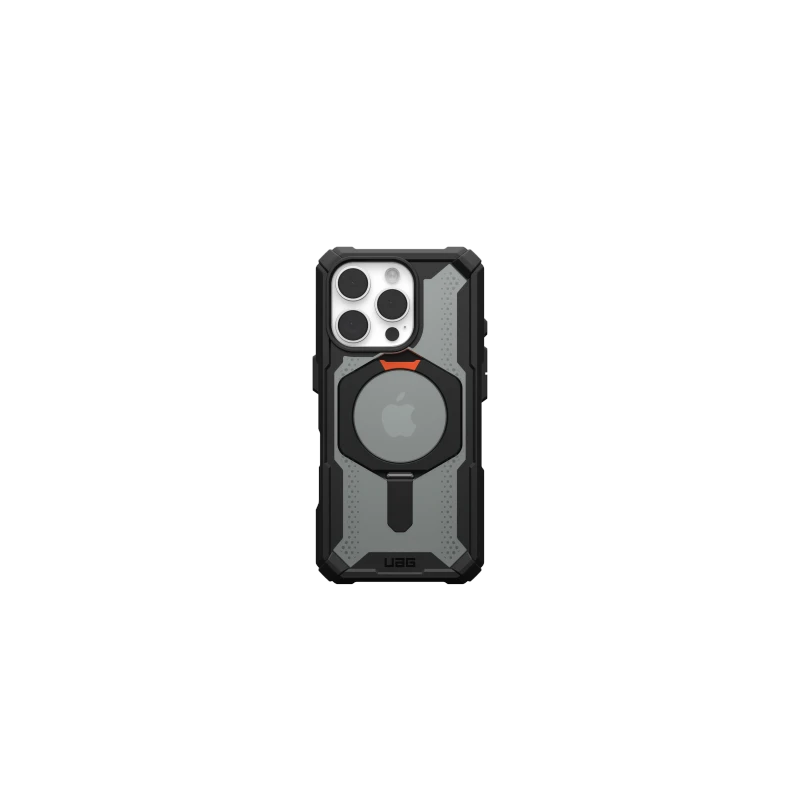 UAG Plasma XTE Magsafe - obudowa ochronna z podstawką do iPhone 16 Pro kompatybilna z MagSafe (black/orange)