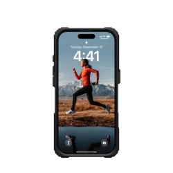 UAG Plasma XTE Magsafe - obudowa ochronna z podstawką do iPhone 16 Pro kompatybilna z MagSafe (black/orange)