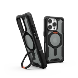 UAG Plasma XTE Magsafe - obudowa ochronna z podstawką do iPhone 16 Pro kompatybilna z MagSafe (black/orange)