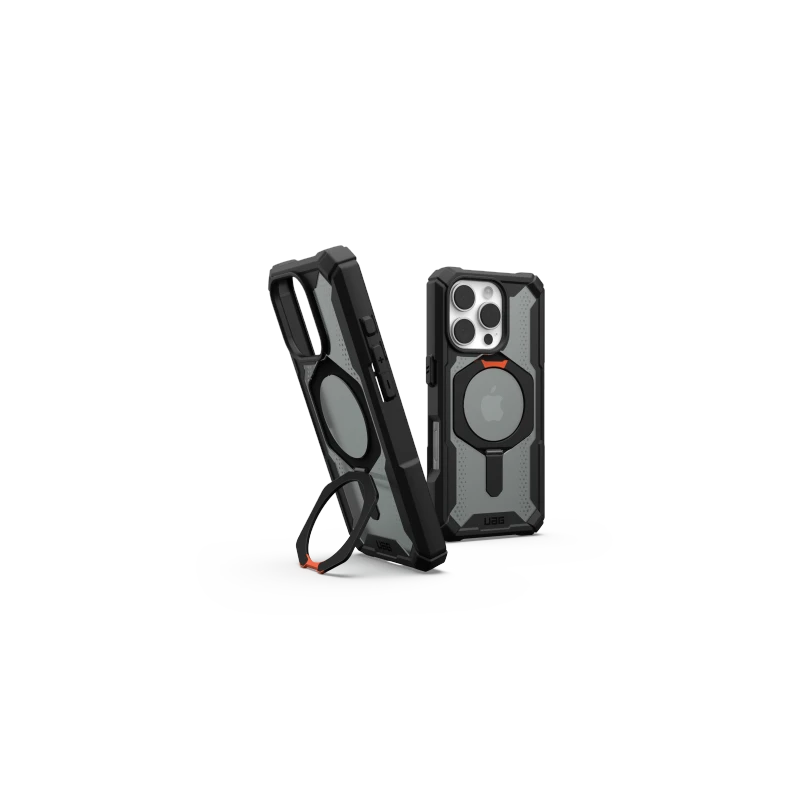 UAG Plasma XTE Magsafe - obudowa ochronna z podstawką do iPhone 16 Pro kompatybilna z MagSafe (black/orange)