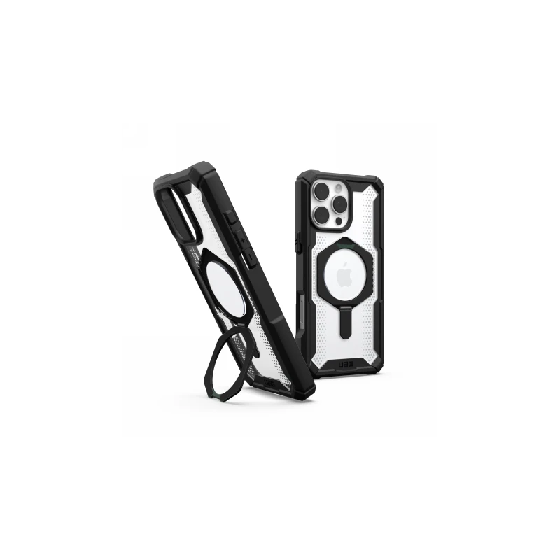 UAG Plasma XTE Magsafe - obudowa ochronna z podstawką do iPhone 16 Pro Max kompatybilna z MagSafe (black/clear)