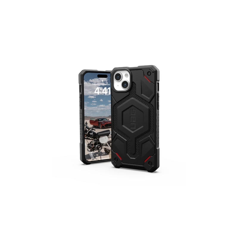 UAG Monarch - obudowa ochronna do iPhone 15 Plus (kevlar black)