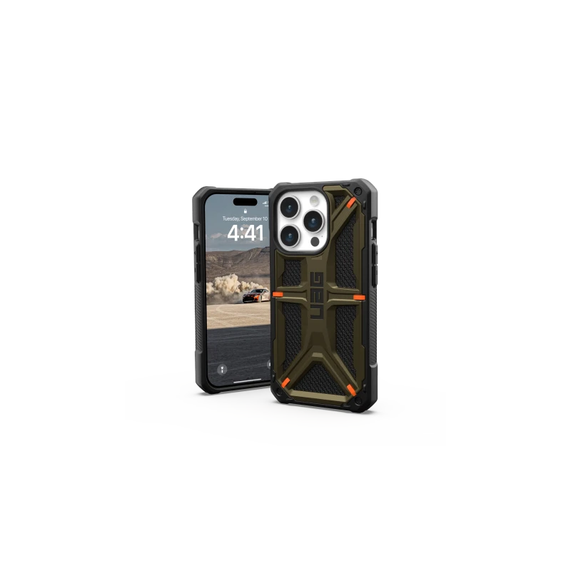 UAG Monarch obudowa ochronna plecki do iPhone 15 Pro (kevlar element green)